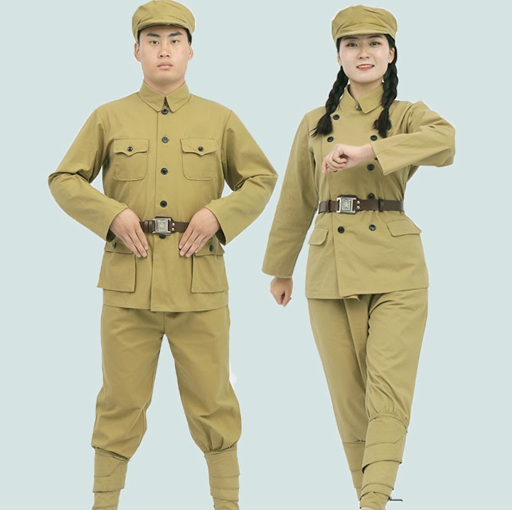 1950S Fashion Men'S - PLA Uniform volunteers in 1950s Pure