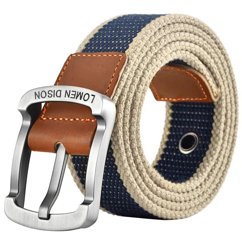Men'S Fashion Jeans - Thickened Nylon Belt Youth Canvas Belt