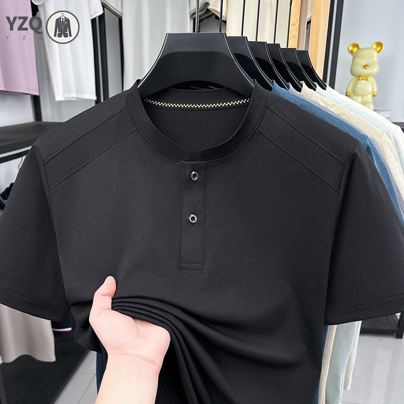 2026 Fashion Men's Henley Neck - Mens Fashion Style ulasan dan harga