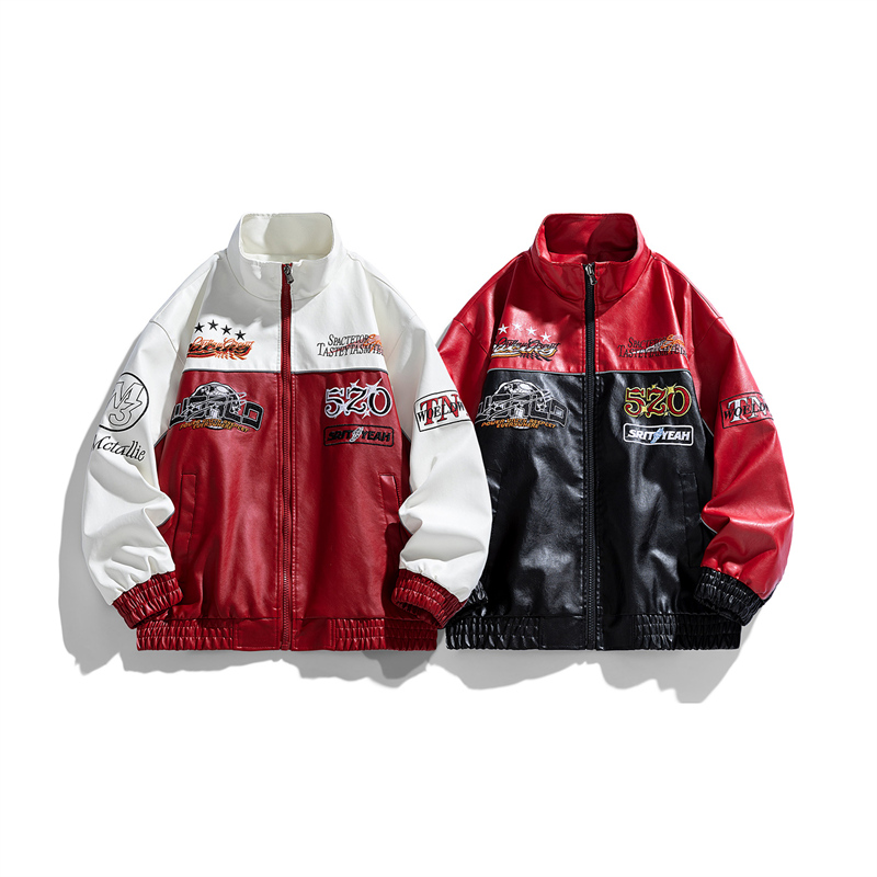 Trend Handsome Winter Outdoor  - Men'S Fashion Leather Jacket ulasan dan harga