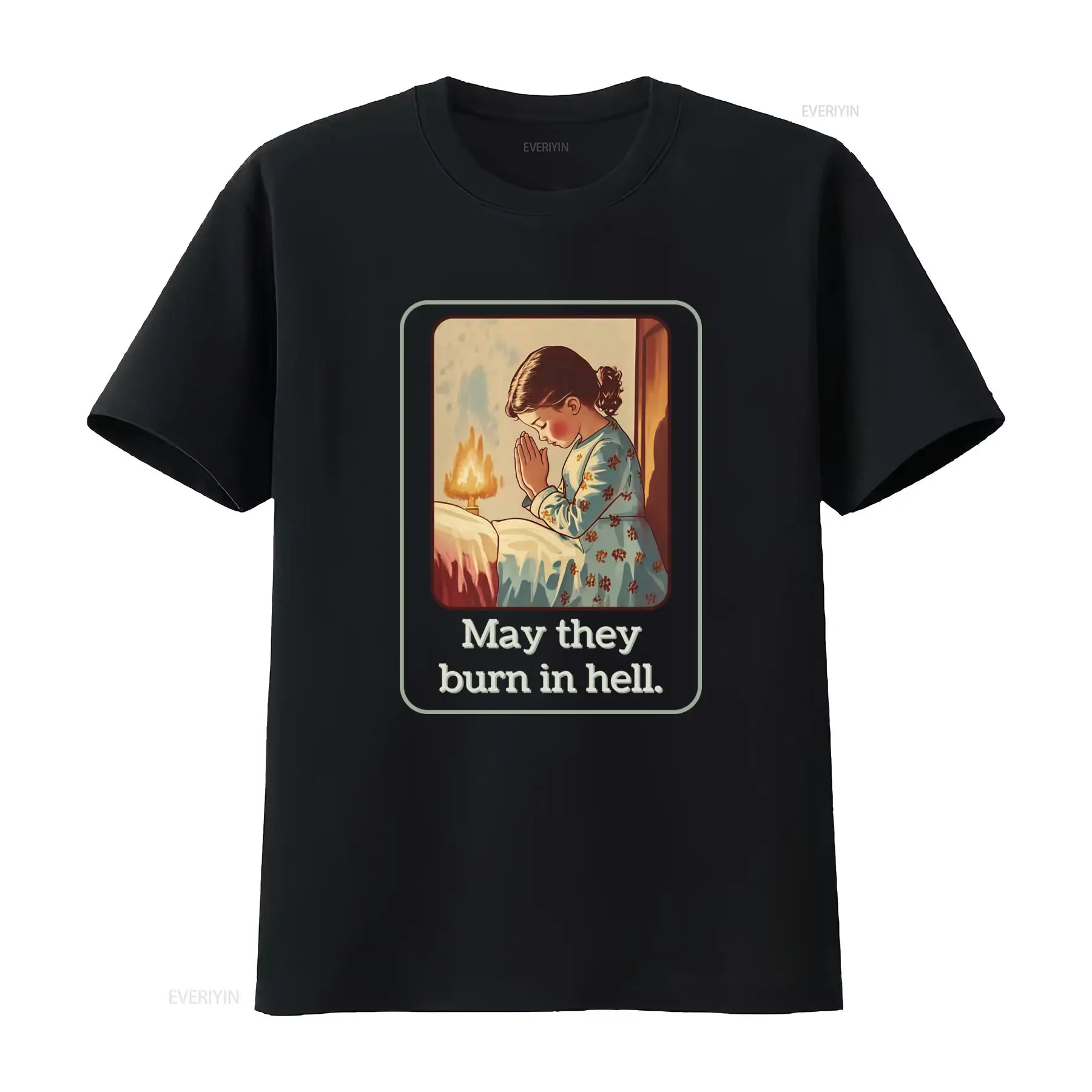 May They Burn In Hell T Shirt  - 1950S Fashion Men'S ulasan dan harga