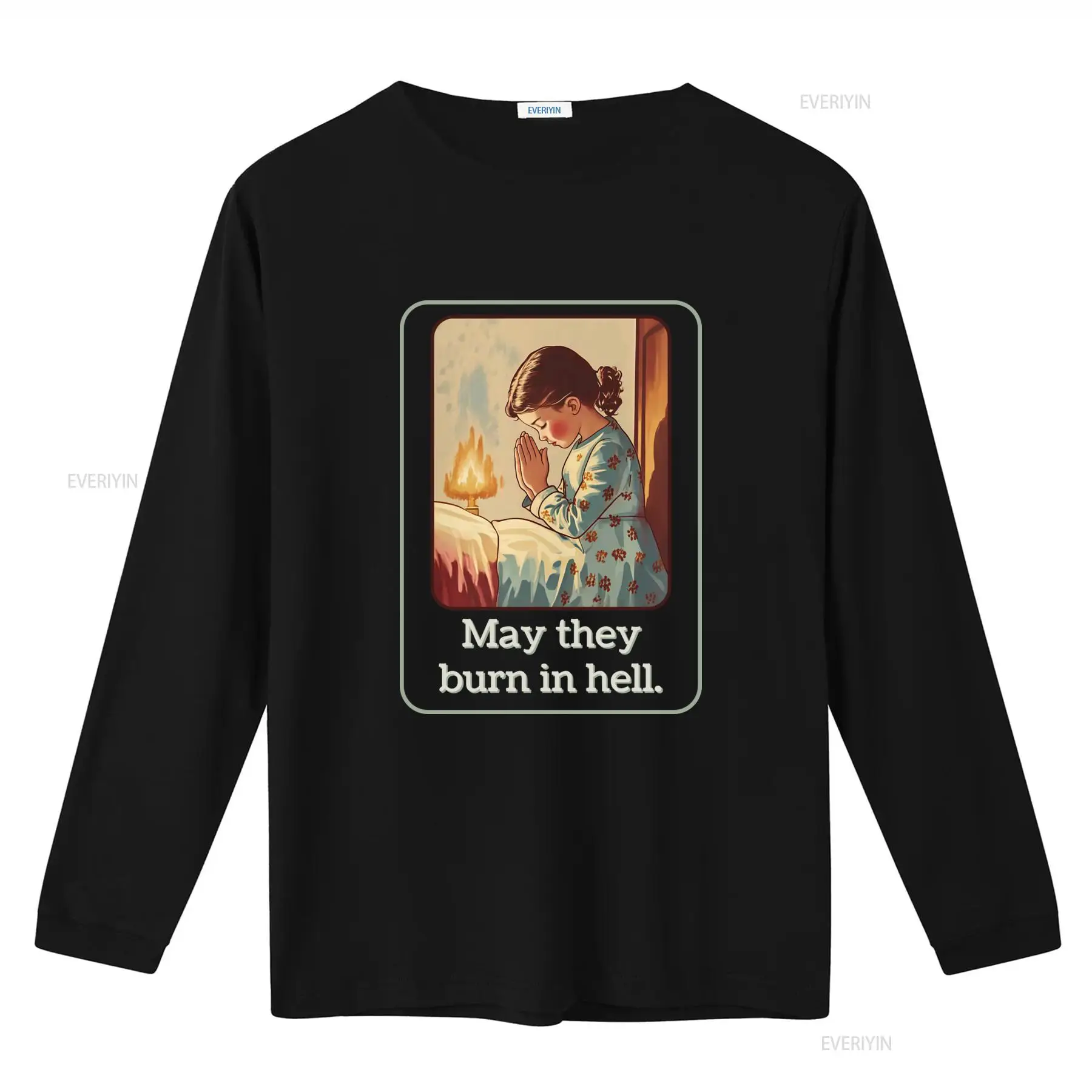 May They Burn In Hell T Shirt  - 1950S Fashion Men'S ulasan dan harga
