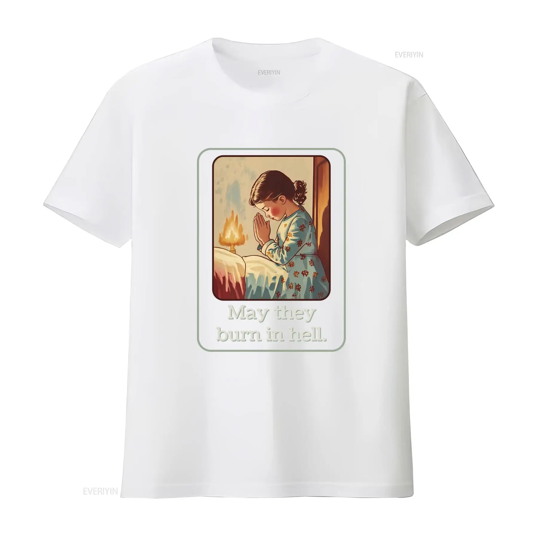 May They Burn In Hell T Shirt  - 1950S Fashion Men'S ulasan dan harga