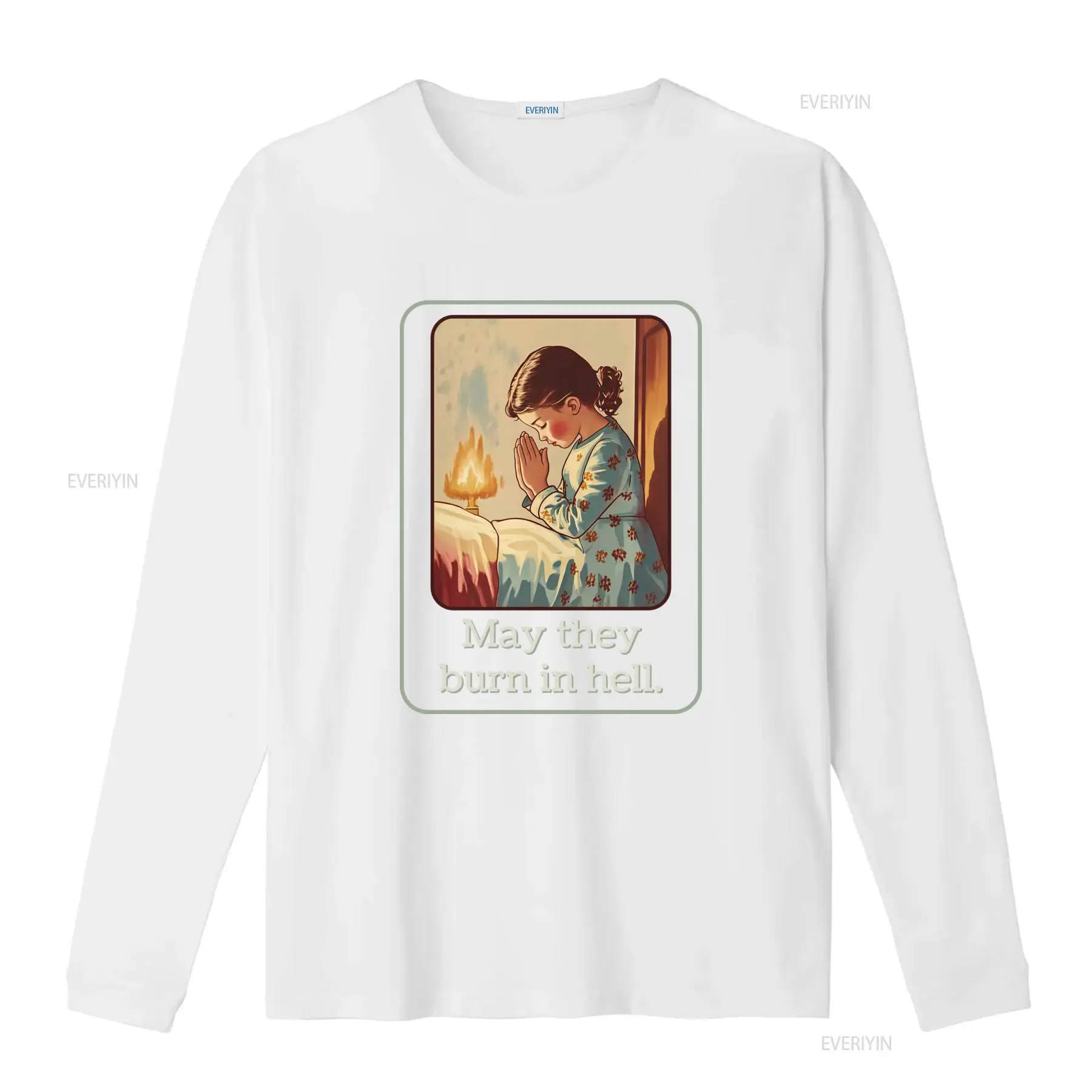 May They Burn In Hell T Shirt  - 1950S Fashion Men'S ulasan dan harga