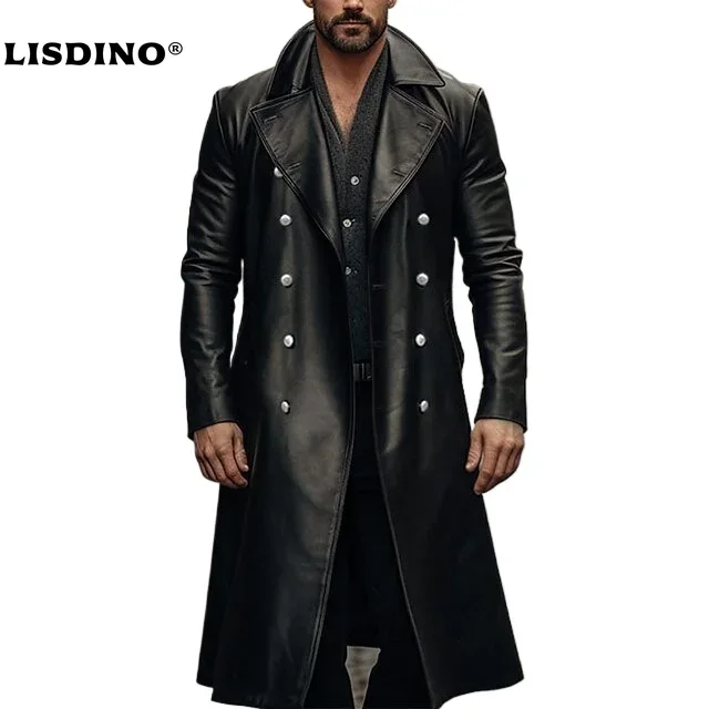 Leather Jacket Men Winter Flee - Men'S Fashion Leather Jacket ulasan dan harga