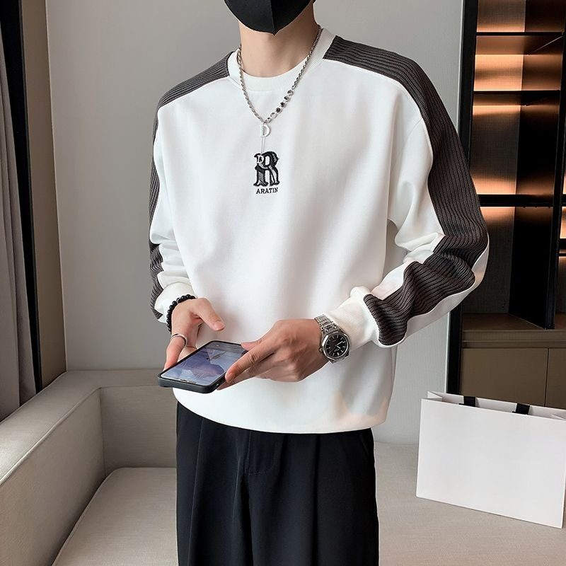 Alphabet Black Men's Pullover  - Men'S Fashion Deals ulasan dan harga