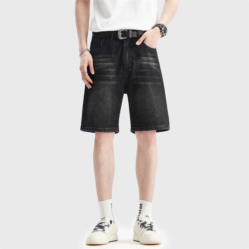 Summer Thin Black Denim Shorts - Men'S Fashion Jeans ulasan dan harga