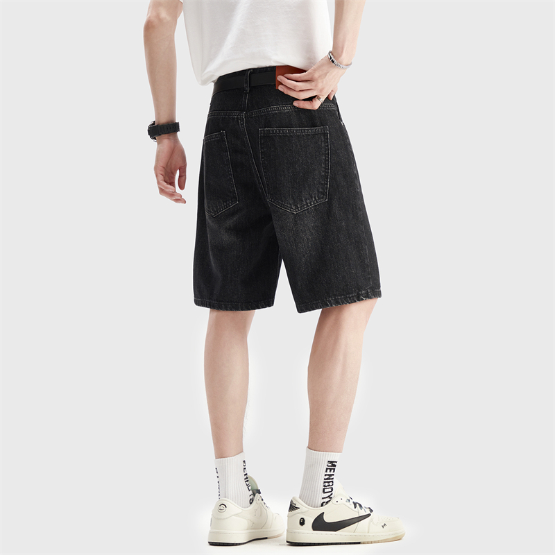 Summer Thin Black Denim Shorts - Men'S Fashion Jeans ulasan dan harga