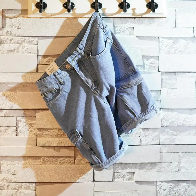 Loose Straight Short Jeans Pan - Men'S Fashion Jeans ulasan dan harga