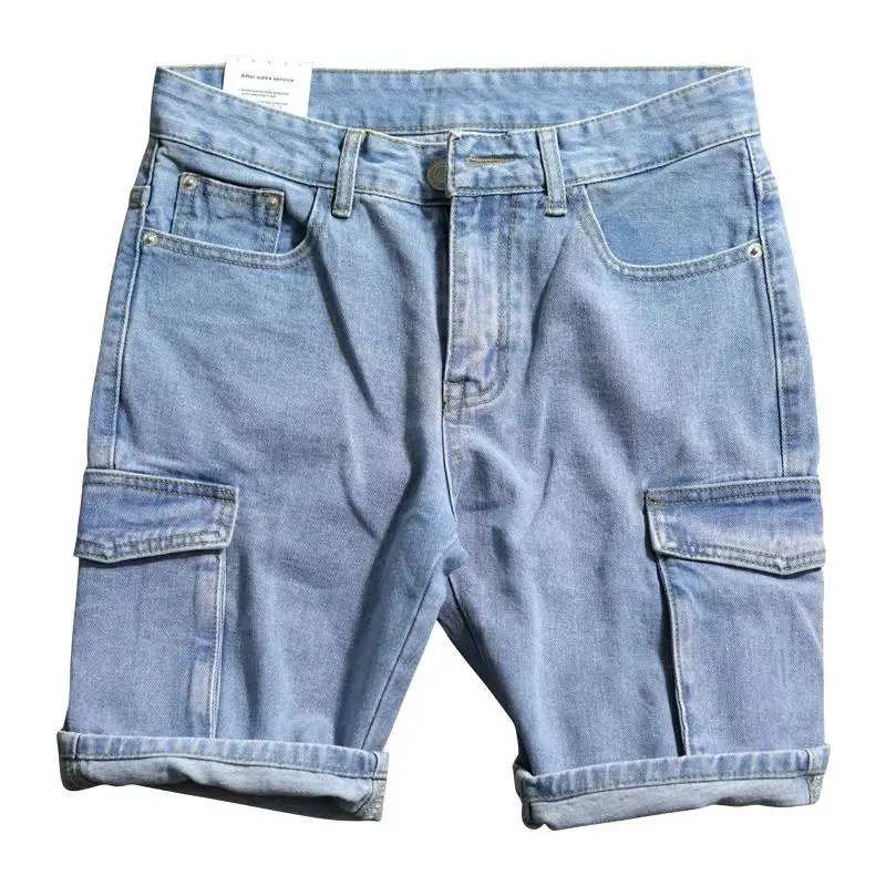 Loose Straight Short Jeans Pan - Men'S Fashion Jeans ulasan dan harga