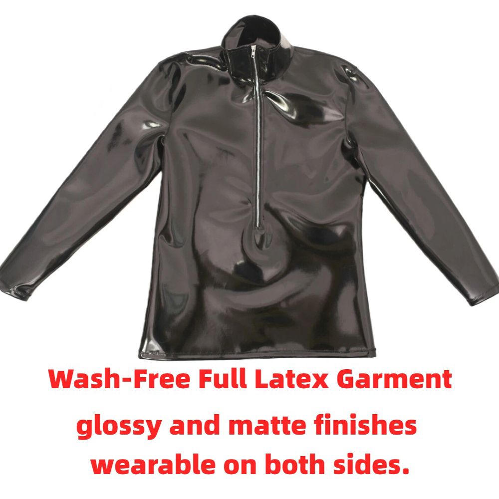 Sexy Men PVC Glossy Shiny Long - Men'S Fashion Trends 2025 ulasan dan harga