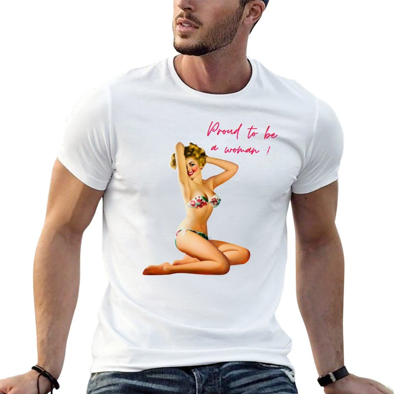 Proud to be a woman - Pop art  - 1950S Fashion Men'S ulasan dan harga