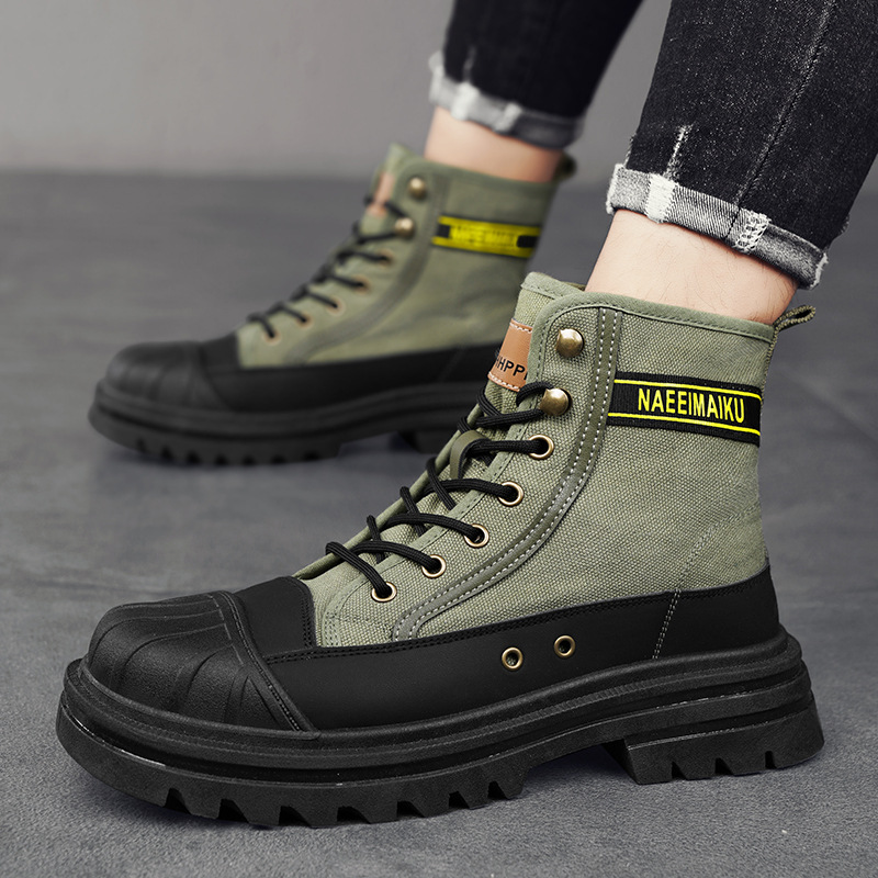 Mens Canvas Boots Fashion High - Men'S Fashion For 30 Year Olds ulasan dan harga