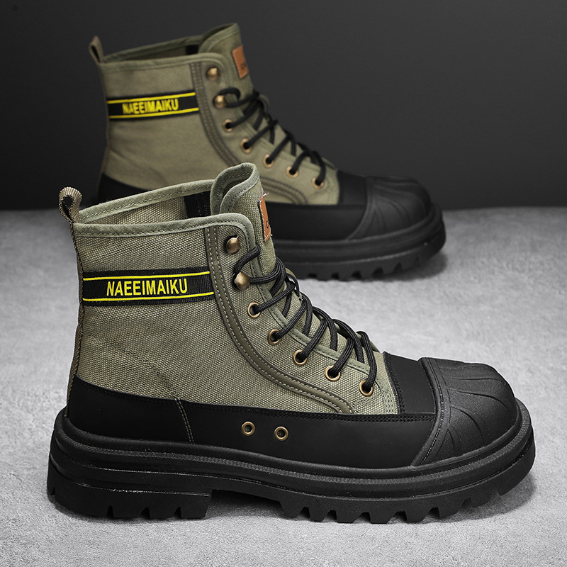 Mens Canvas Boots Fashion High - Men'S Fashion For 30 Year Olds ulasan dan harga