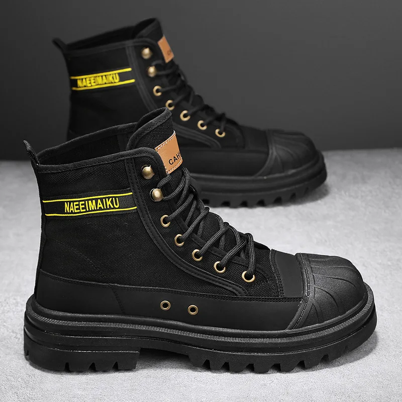 Mens Canvas Boots Fashion High - Men'S Fashion For 30 Year Olds ulasan dan harga
