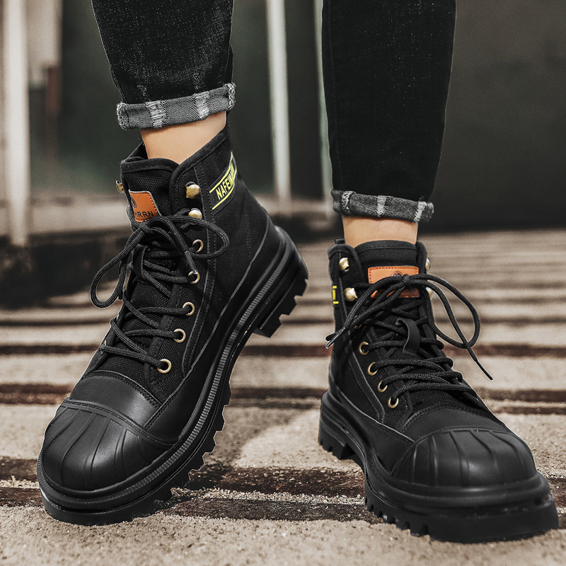 Mens Canvas Boots Fashion High - Men'S Fashion For 30 Year Olds ulasan dan harga