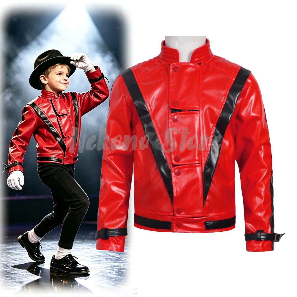 Michael Jackson Thriller Scary - Men'S Fashion Leather Jacket ulasan dan harga