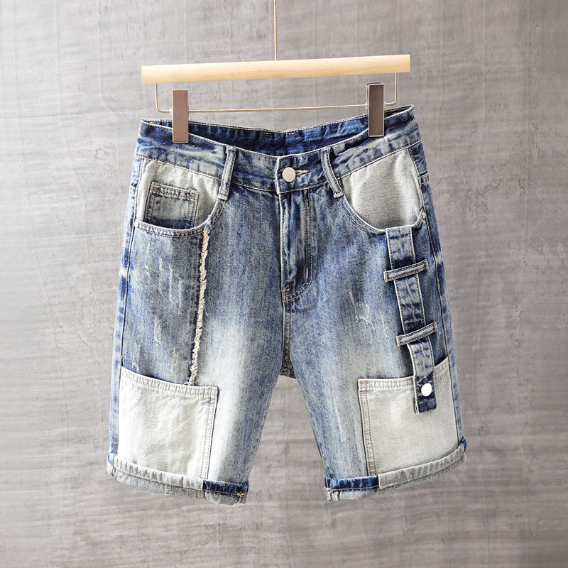 Men's Short Jeans Pants with P - Men'S Fashion Jeans ulasan dan harga