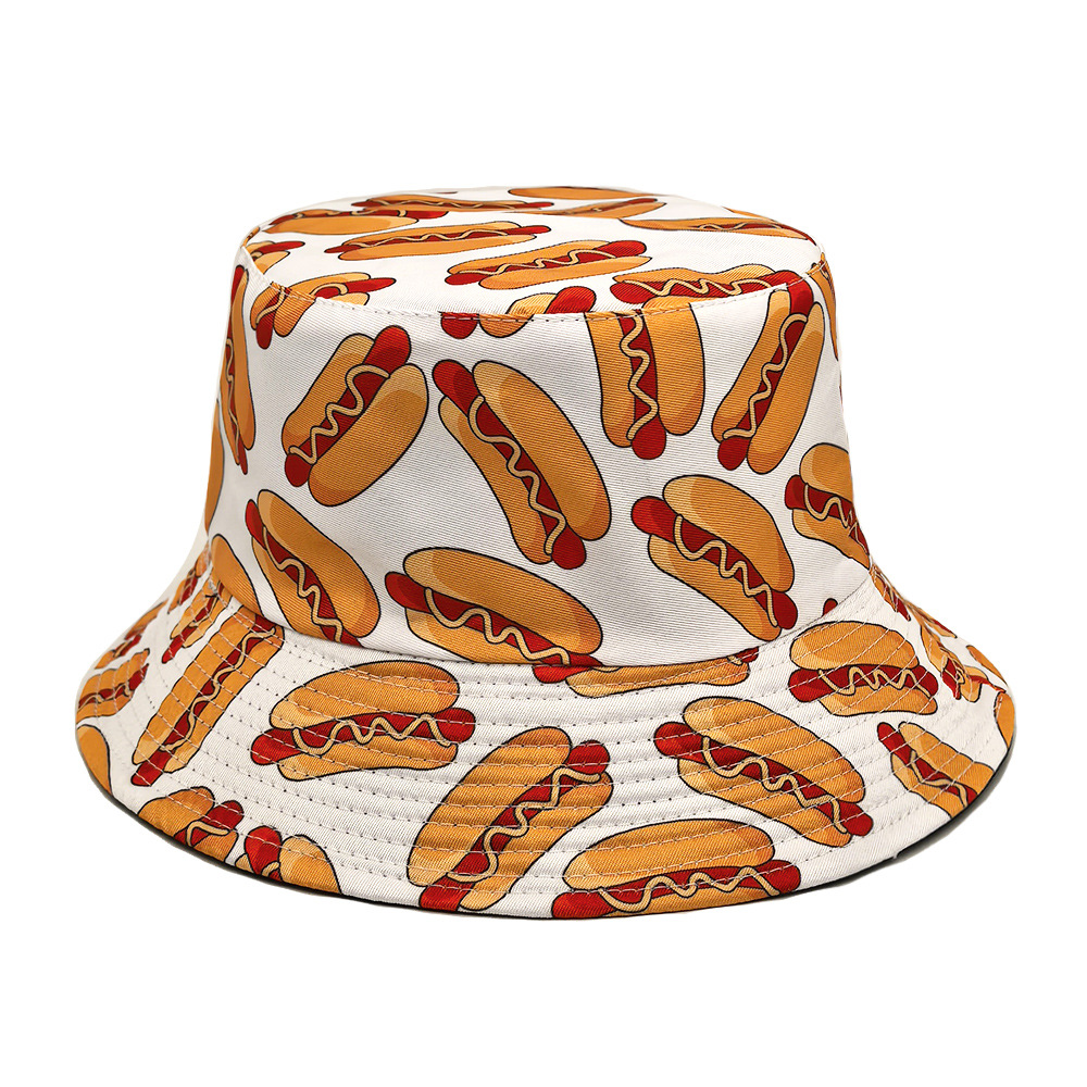 Hot Dog Pattern Anti-Sun Panam - Mens Fashion Bucket Hat ulasan dan harga