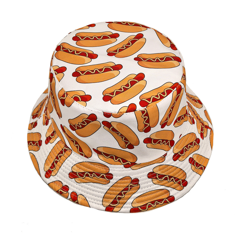 Hot Dog Pattern Anti-Sun Panam - Mens Fashion Bucket Hat ulasan dan harga