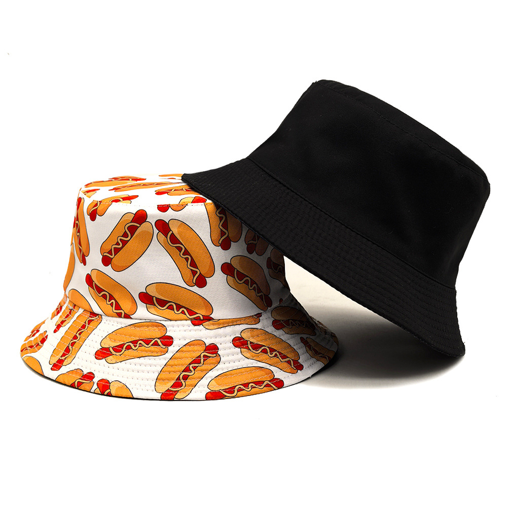 Hot Dog Pattern Anti-Sun Panam - Mens Fashion Bucket Hat ulasan dan harga