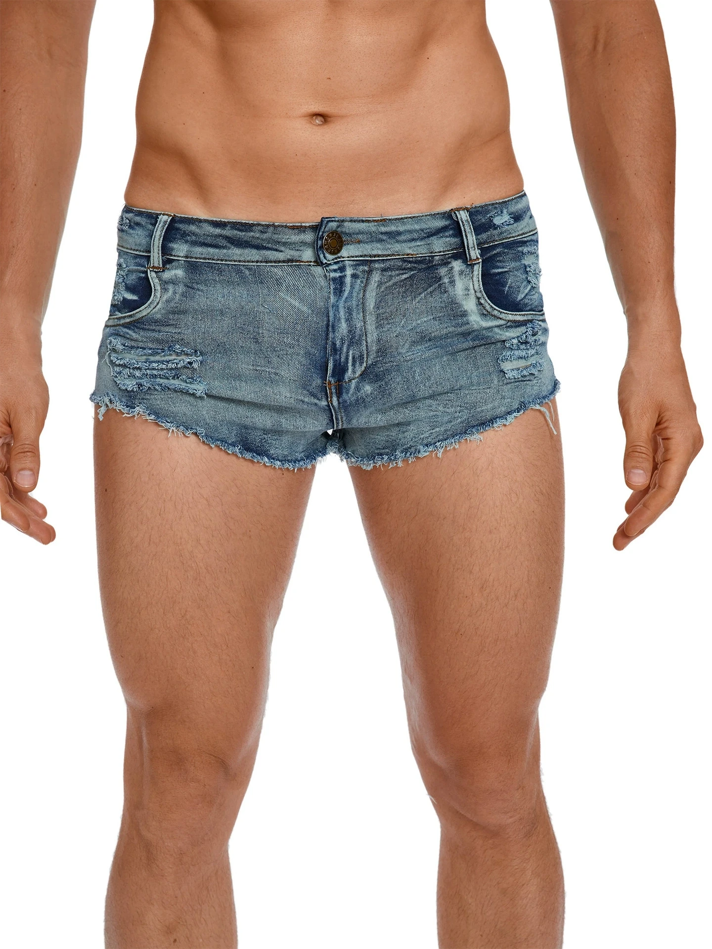 Men's Low Waist Jeans Shorts F - Men'S Fashion Jeans ulasan dan harga