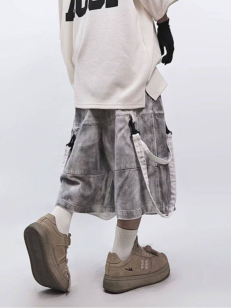 Retro Hip-hop Men's Ripped Jea - Men'S Fashion Jeans ulasan dan harga